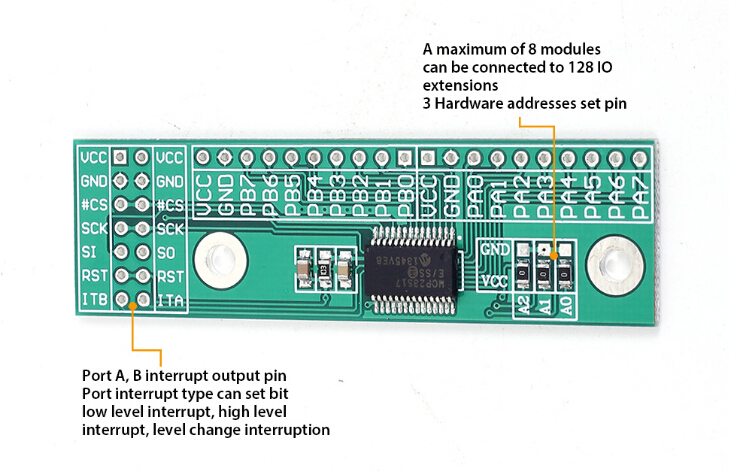 Spi Interface Converter Pinboard Bit I O Extension Board Module